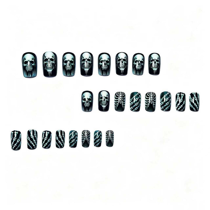 Gothic Skull and Bone Nail Art Set Bowlift