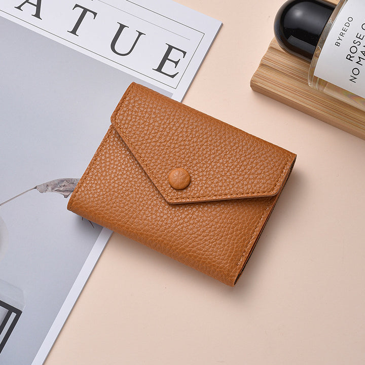 Textured Leather Coin Wallet Bowlift