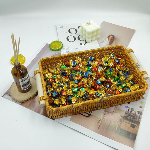 Handwoven Decorative Serving Tray Bowlift