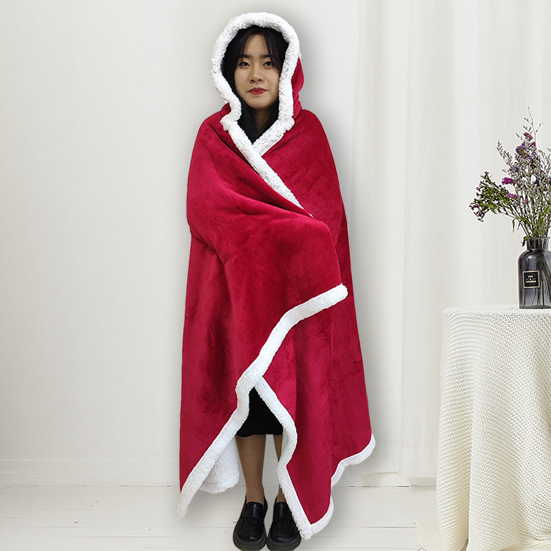 Women's Hooded Blanket Bowlift