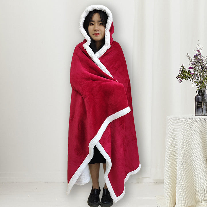 Women's Hooded Blanket Bowlift