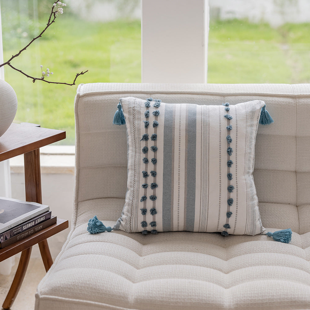 Decorative Pom Pom Accent Pillow