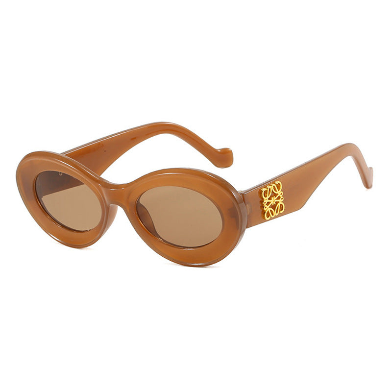 Ladies elegant curved sunglasses Bowlift