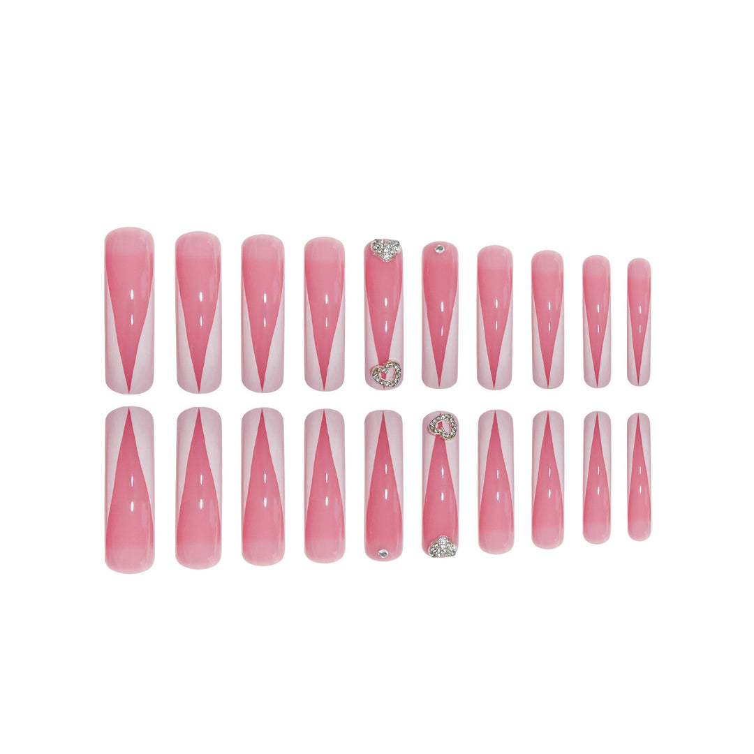 Elegant Sculpted Press-On Nail Set Bowlift