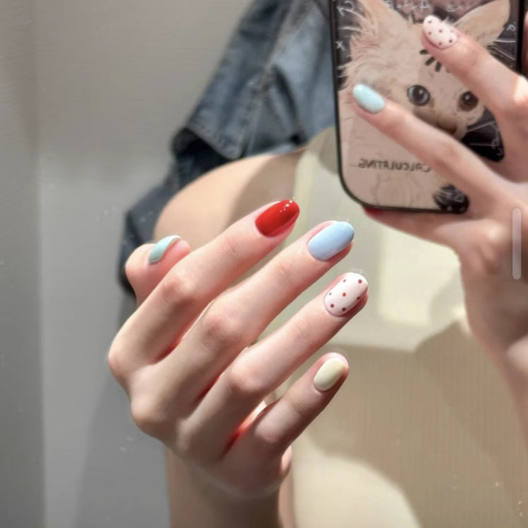 Glossy Ombre Press-On Nails Set Bowlift