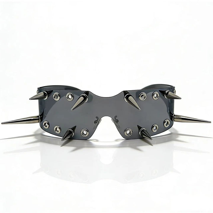 Women's Sporty Sunglasses with Eye-Catching Design and Spikes Bowlift