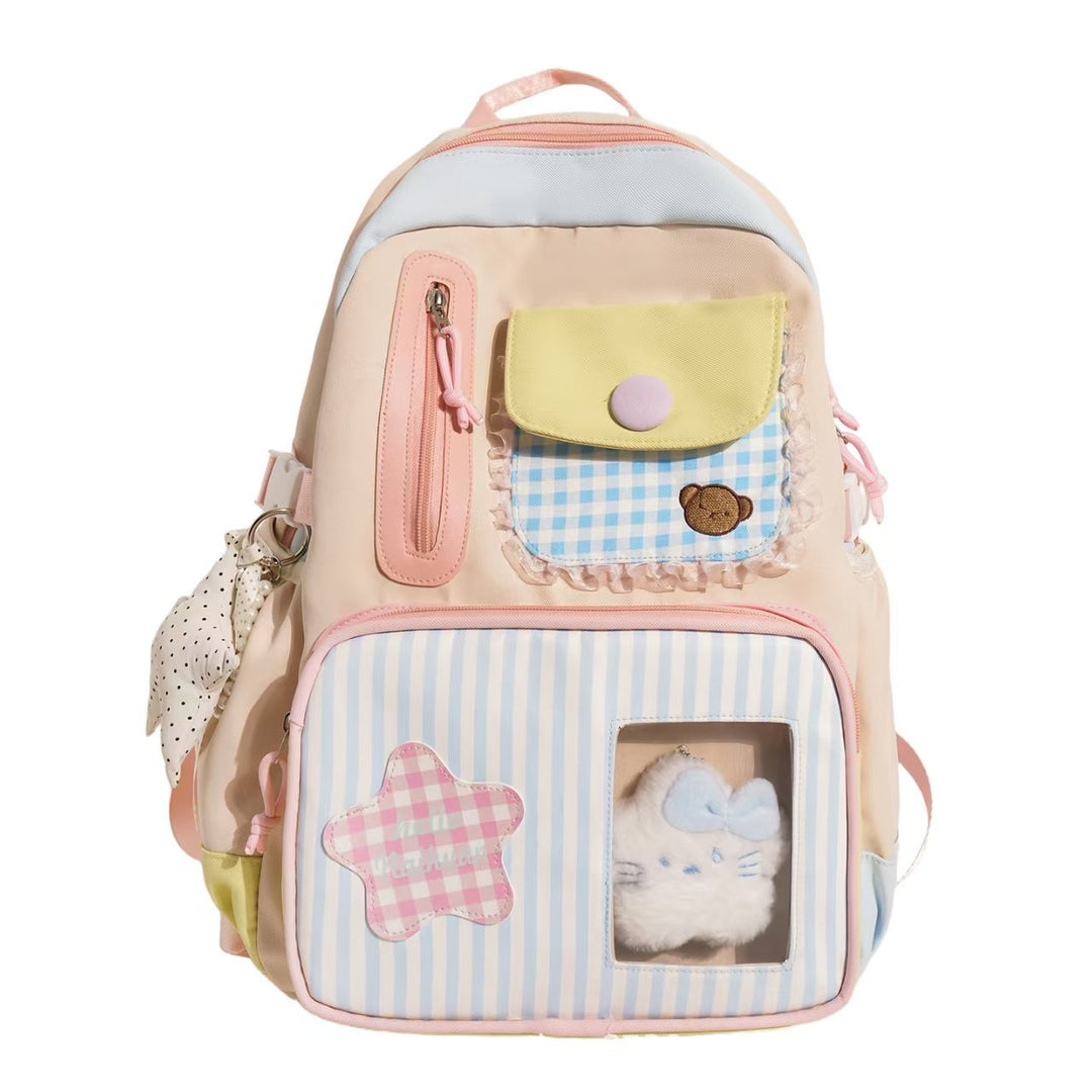 Decorative Plush Character Backpack Bowlift