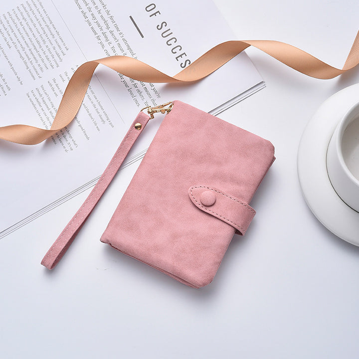 Compact Faux Leather Clutch Wallet Bowlift