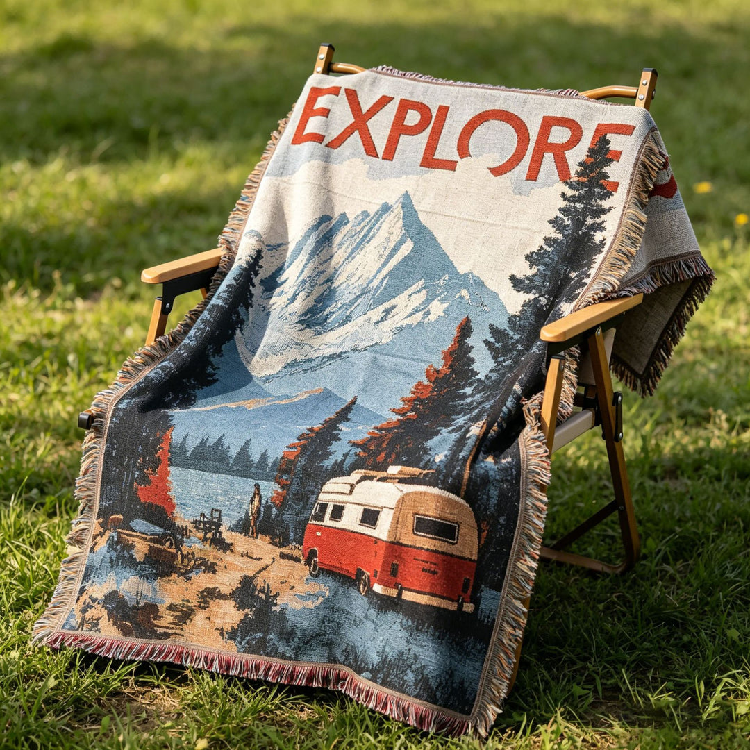 Whimsical Pet-Themed Decorative Throw Blanket