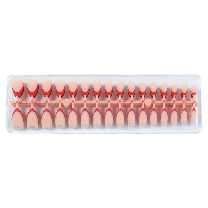 French Tip Press-On Nails with Colorful Edges Bowlift