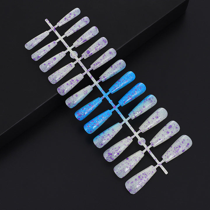 Artificial nails in creative drop design Bowlift