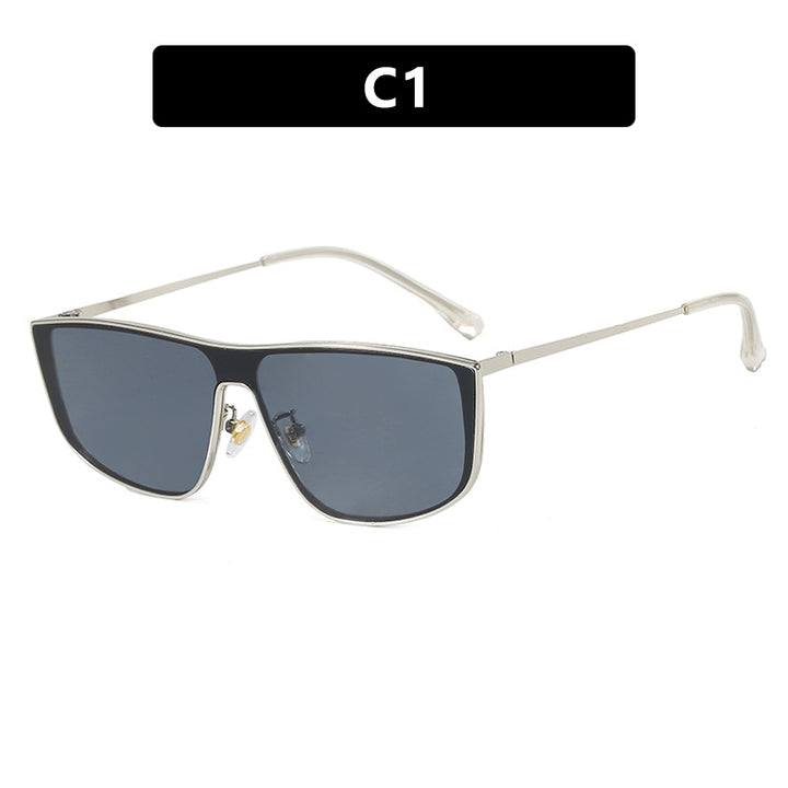 Women elegant square sunglasses with luxurious metal frame Bowlift