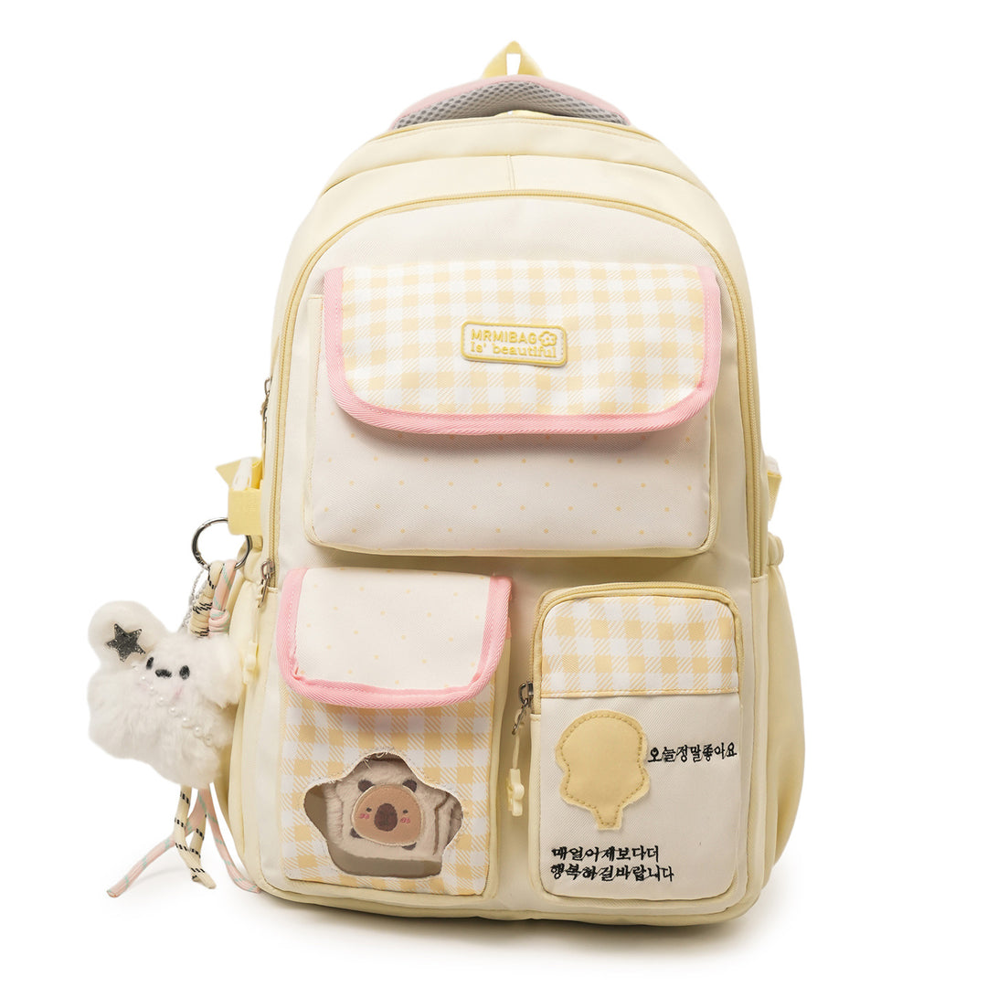 Cute Character Design School Backpack Bowlift