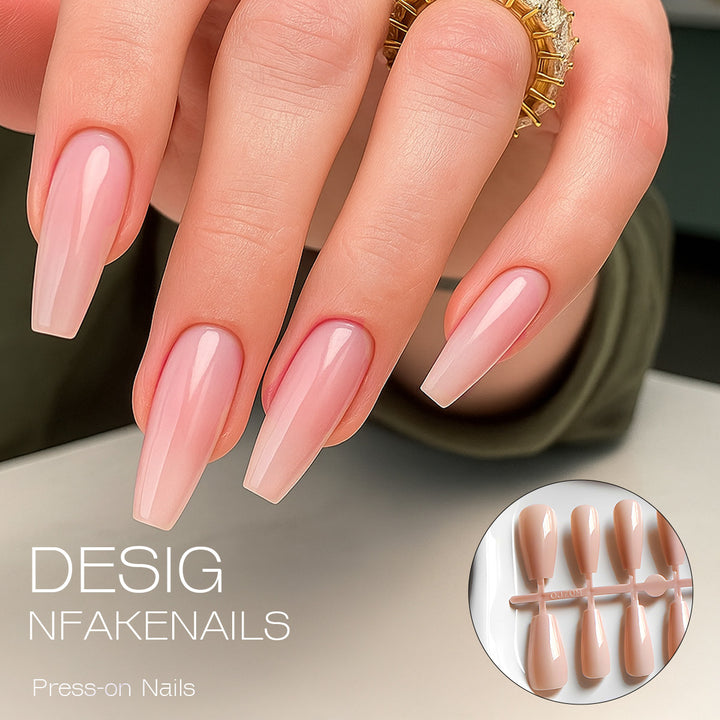 Elegant Long Press-On Nail Extensions Bowlift