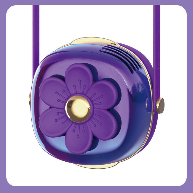 Ladies Portable Fan Lamp in Flower Design Bowlift