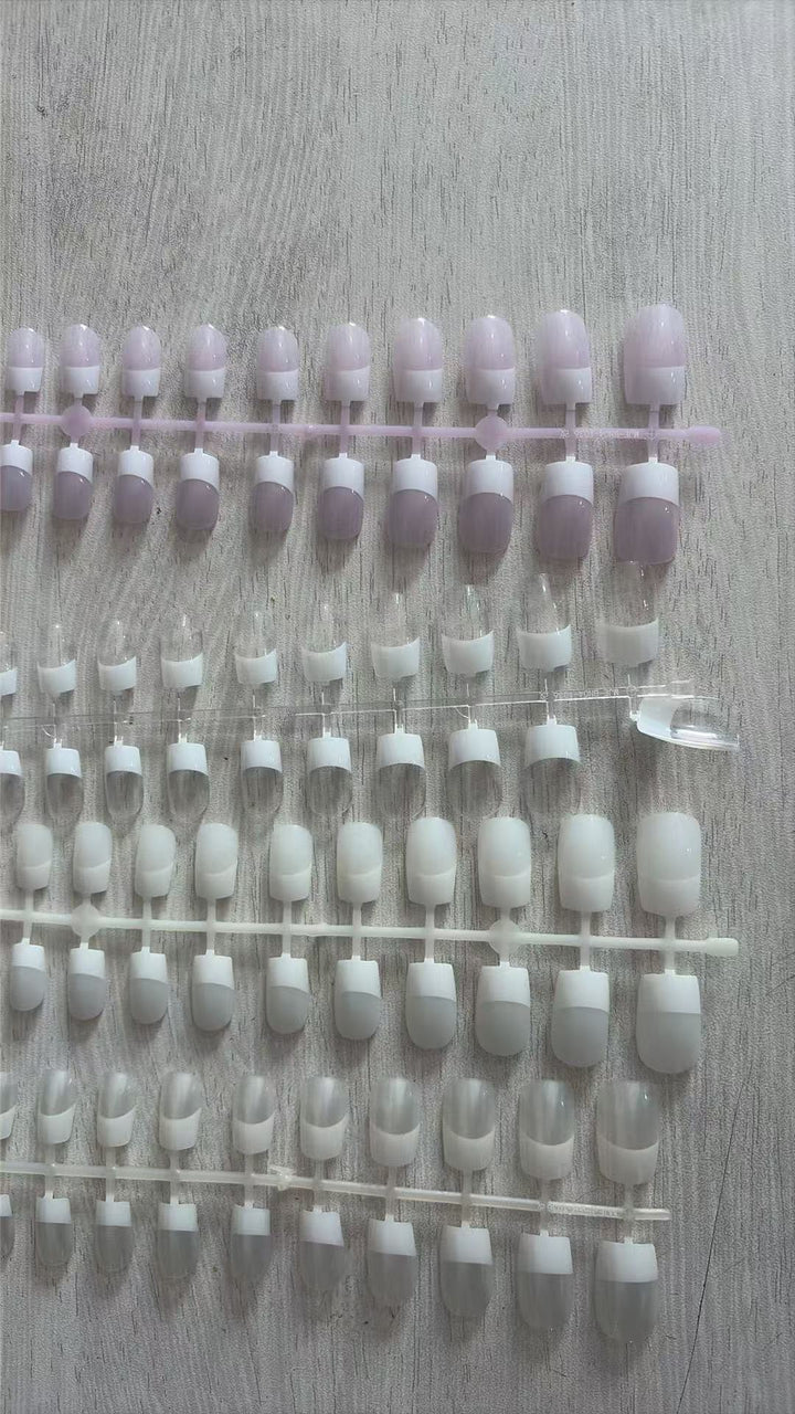 Premium French Tip Press-On Nails Bowlift