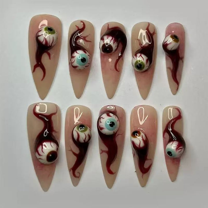 Halloween-Themed Press-On Nail Set Bowlift