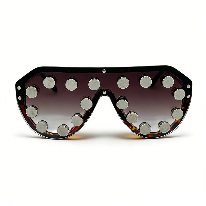 Women's extravagant designer sunglasses with geometric accents Bowlift