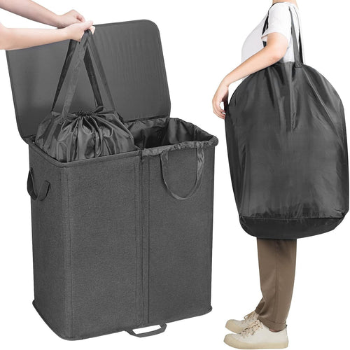 Laundry container with separating compartments Bowlift