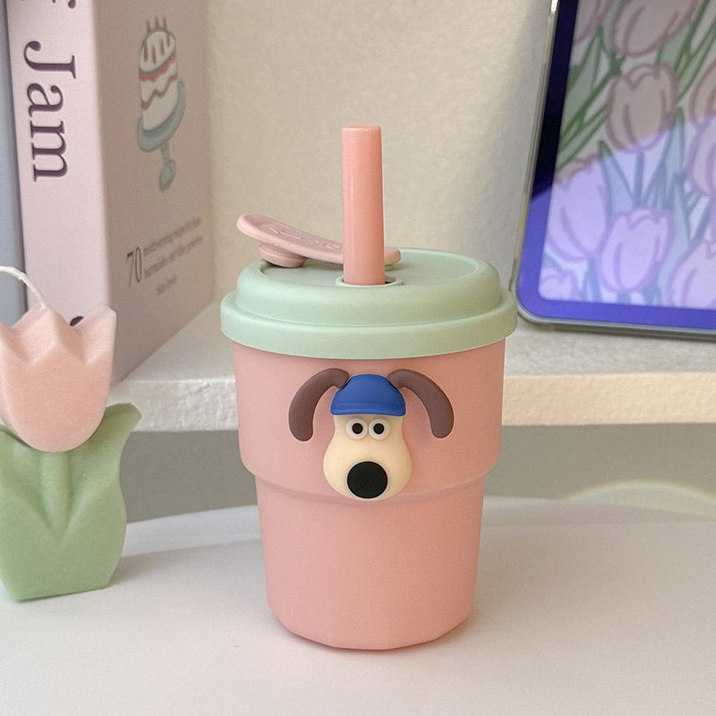 Ladies Insulated Drinking Cup with Animal Motif Bowlift