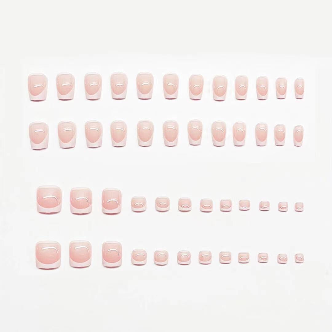 Elegant French Tip Mani-Pedi Set Bowlift