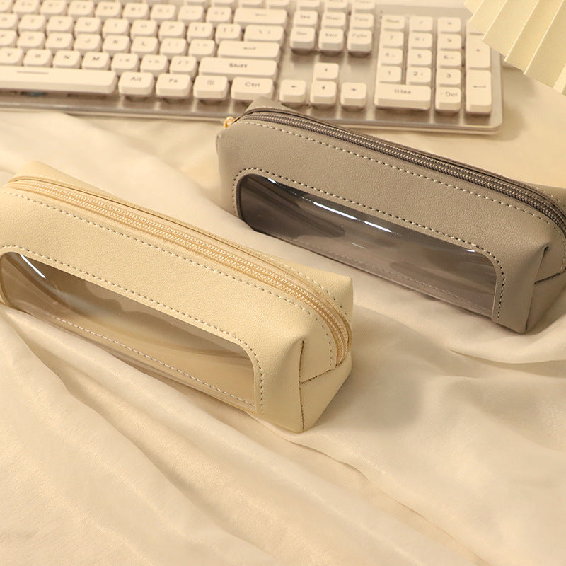 Stylish Leather Pencil Case Bowlift