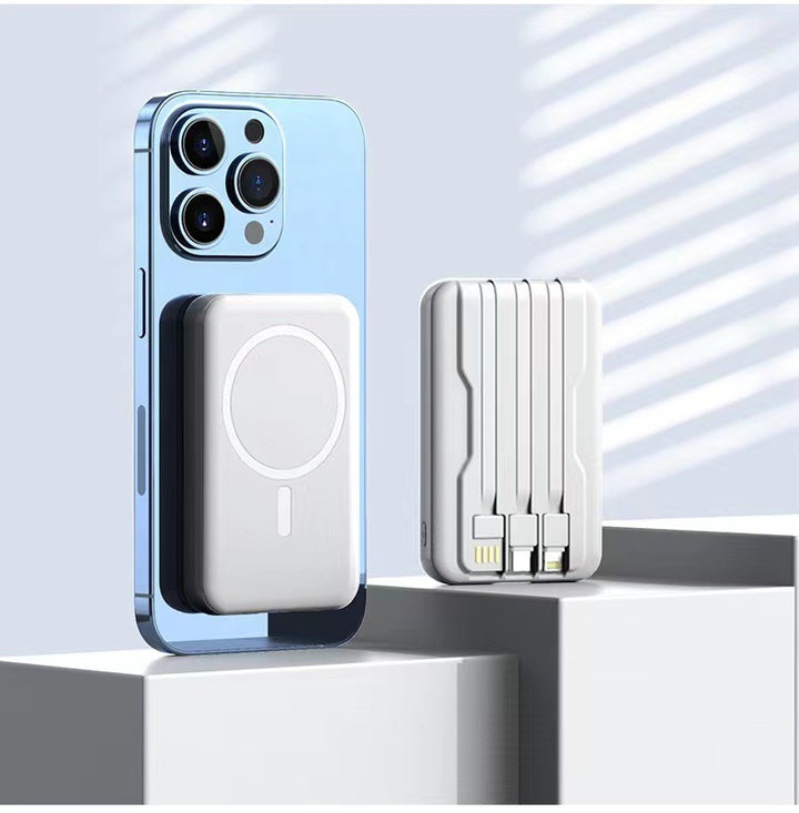 Portable Magnetic Power Bank with Efficient Fast Charging Function Bowlift