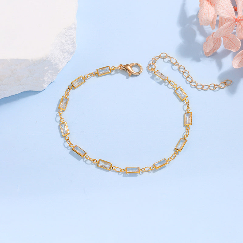 Elegant Glass Chain Bracelet Bowlift