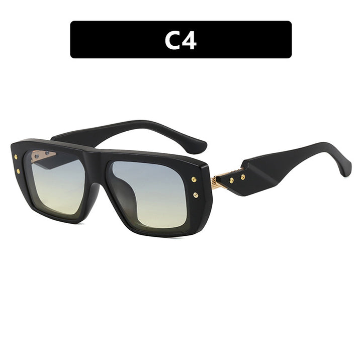 Women's fashionable square glasses with multicolored transparent frame Bowlift
