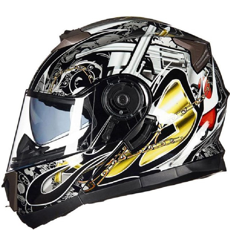 Aerodynamic Full-Face Motorcycle Helmet Bowlift