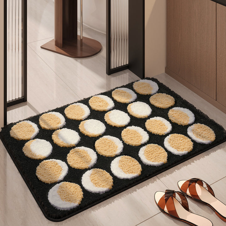 Fun and Playful Egg Pattern Bath Mat Bowlift