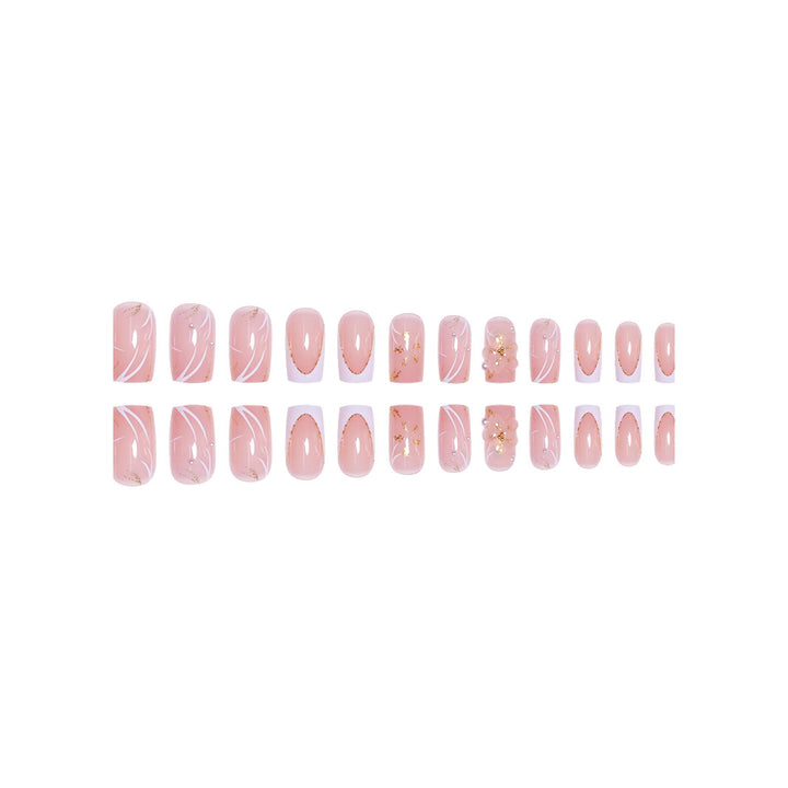 Elegant Nail Art Press-On Set Bowlift