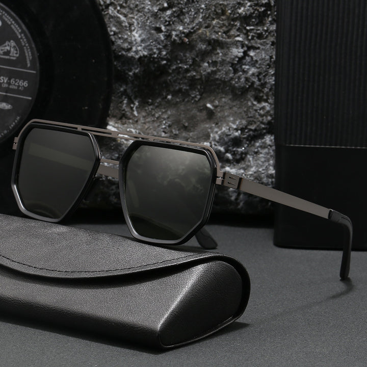Ladies stylish octagonal sunglasses with stylish frame Bowlift