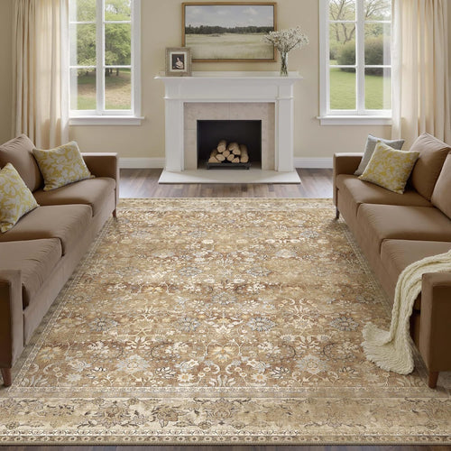 Luxurious Vintage Floral Pattern Area Rug