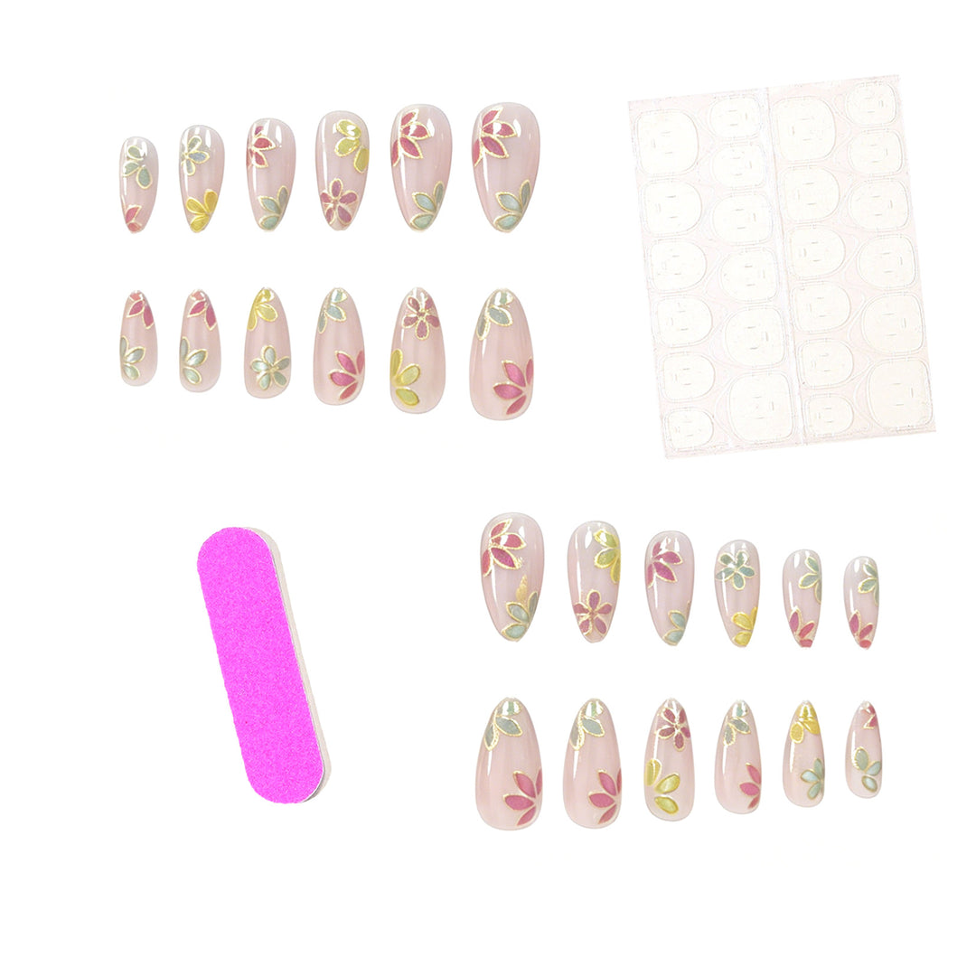 Floral Decorative Nail Enhancements Bowlift