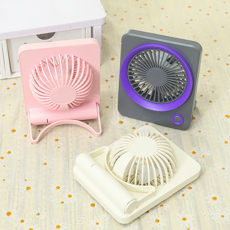 Ladies Portable Mini Table Fan with USB Port and Flexible Tilt Bowlift