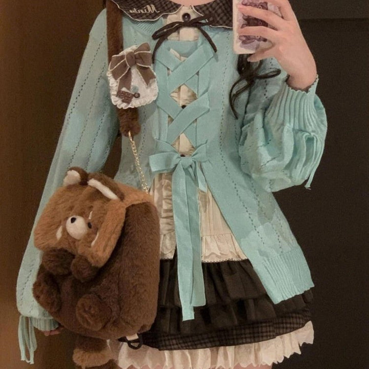 Plush backpack with animal design Bowlift