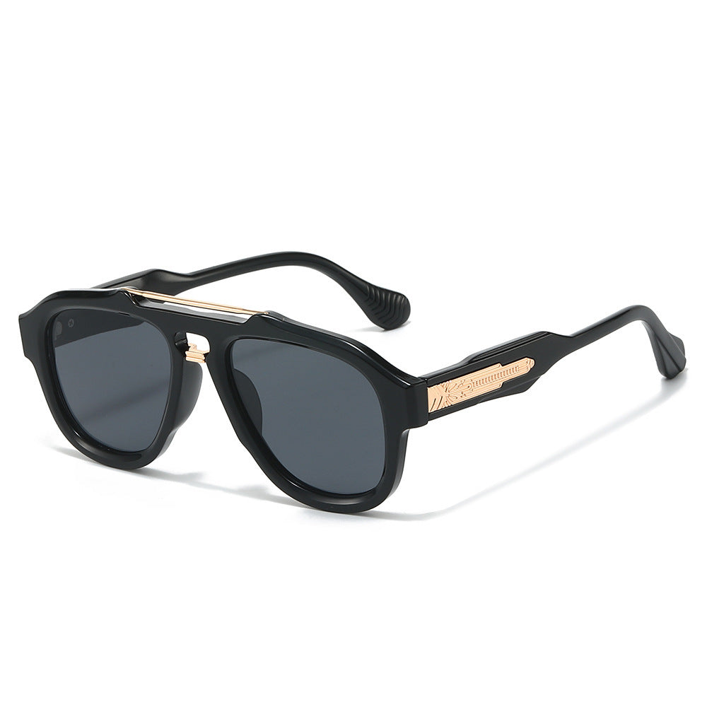 Fashion-Forward Semi-Transparent Shield Sunglasses Bowlift