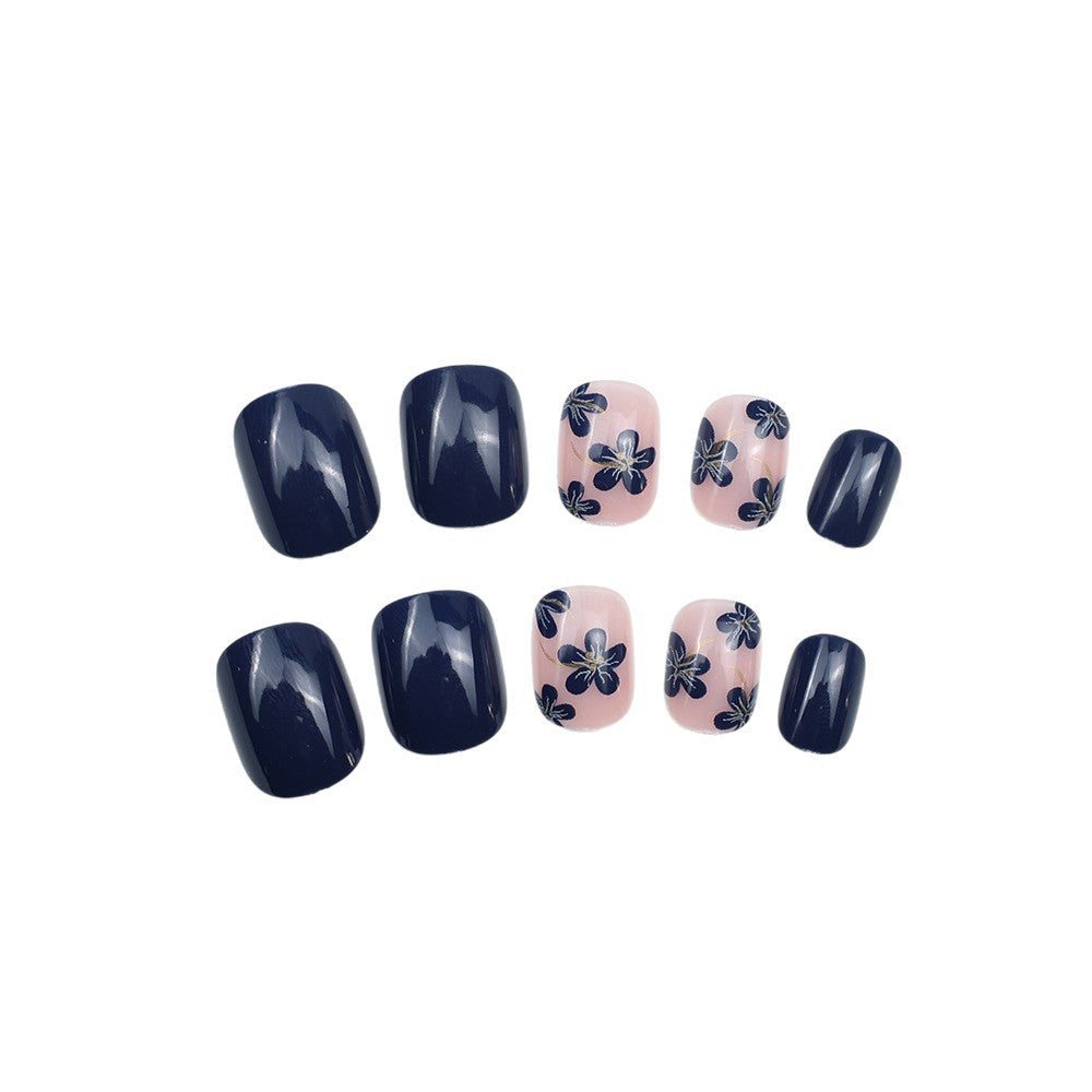 Floral Press-On Nail Set Bowlift 1787395178