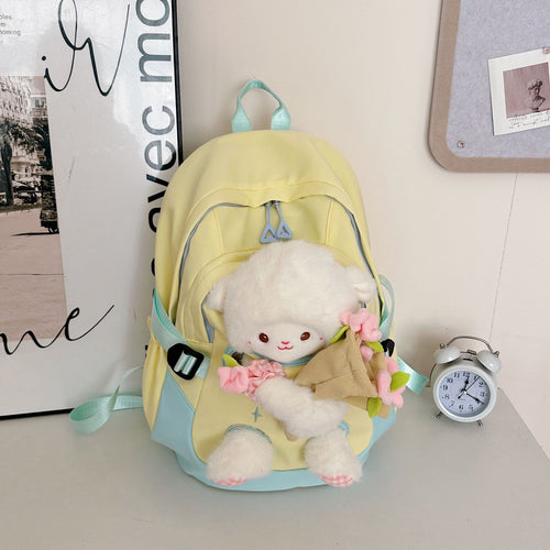Backpack with Cute Plush Design and Practical Compartments Bowlift