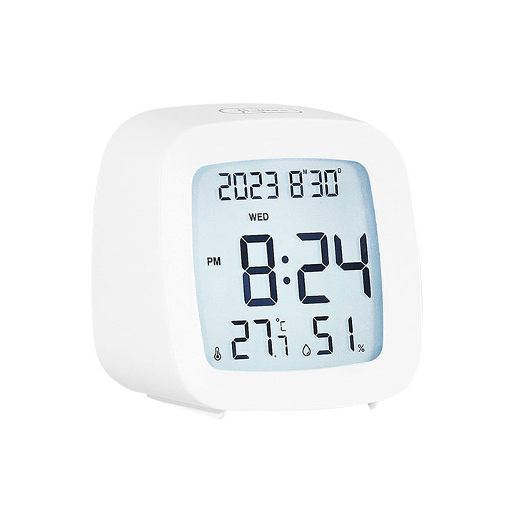 Digital Thermo-Hygrometer Clock Bowlift