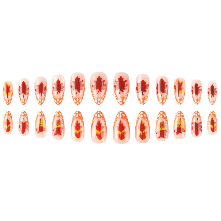Autumn-Themed Gel Nail Extensions Bowlift