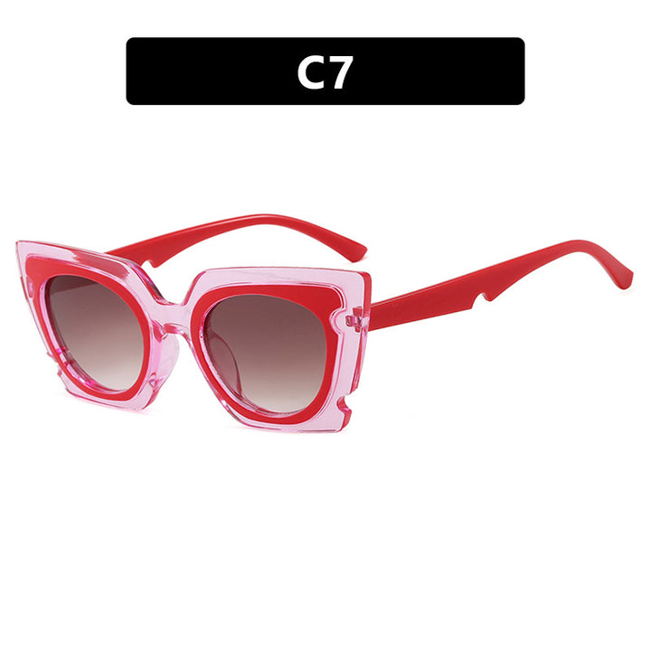 Women's oversized sunglasses with extravagant frame and UV protection Bowlift