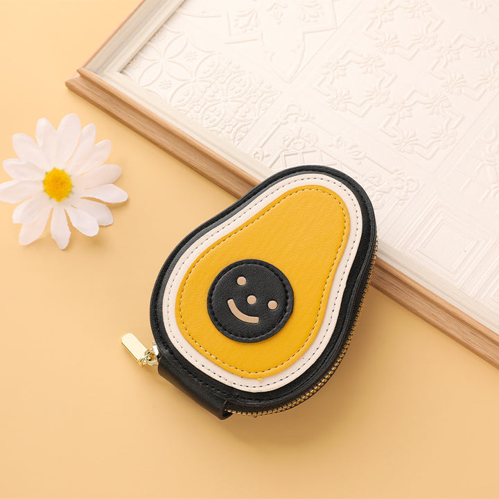 Fun Fruit-Themed Zippered Coin Purse Bowlift