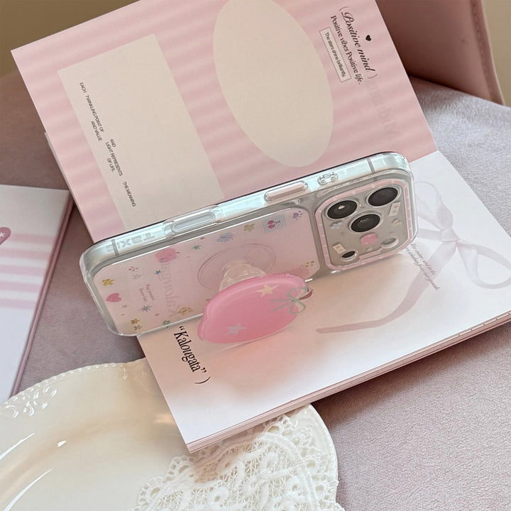 Apple motif cosmetic mirror Bowlift