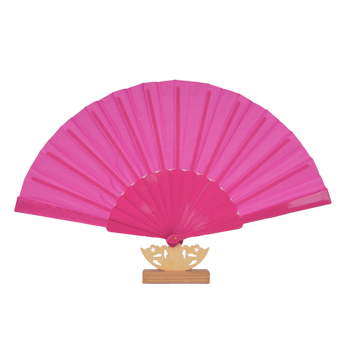 Ladies decorative fan with elegant wooden handle Bowlift