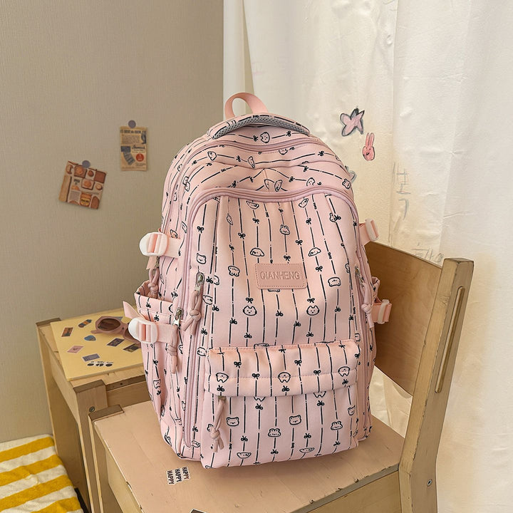Stylish Graphic Print School Backpack