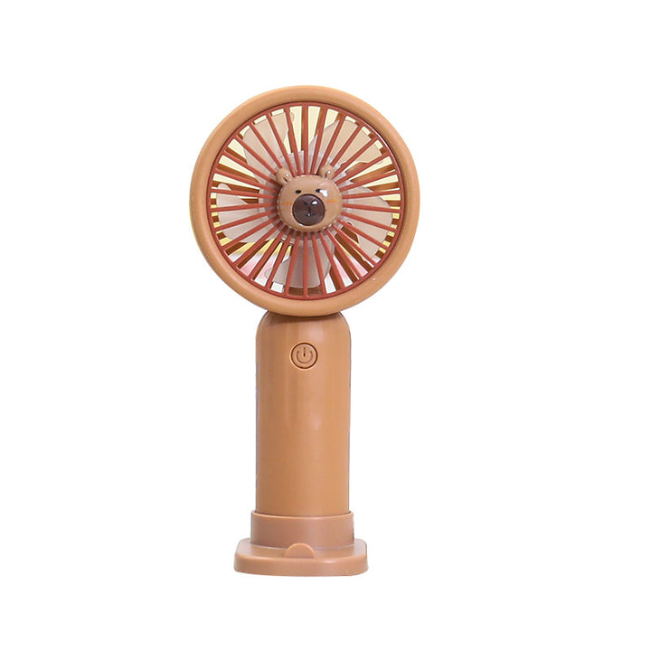 Women's Portable Mini Fan in Charming Bear Design Bowlift