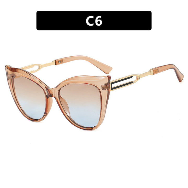 Ladies cat-eye glasses with elegant metal frame Bowlift