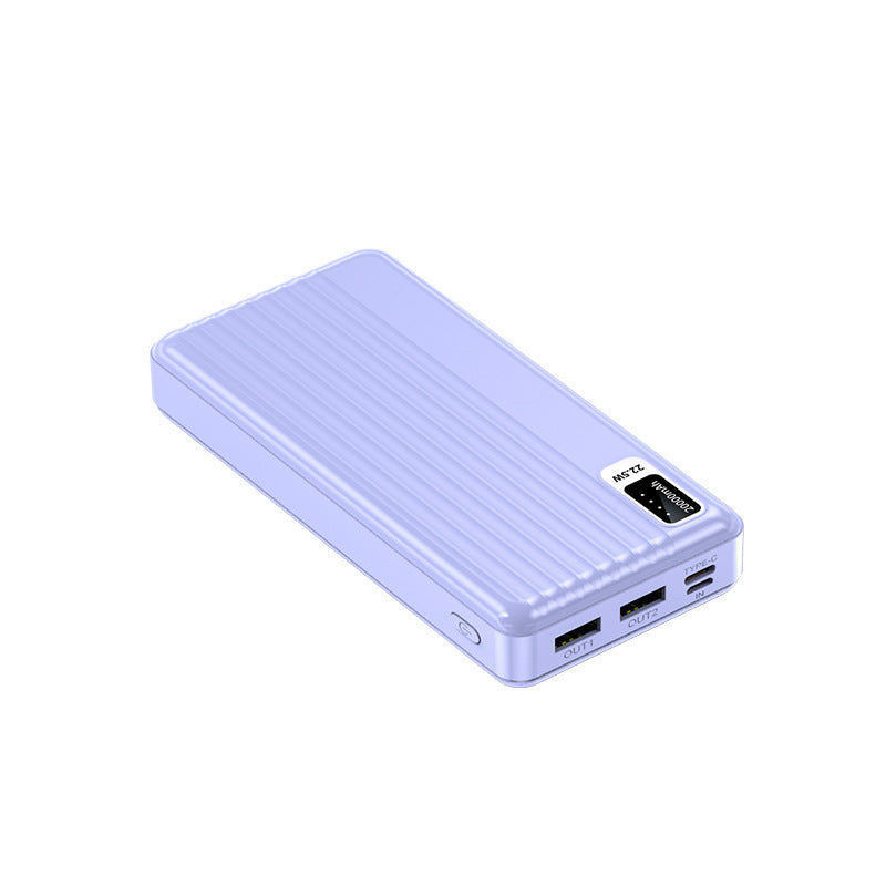 High-performance power bank with multifunctional USB-C connection and intelligent fast charging Bowlift